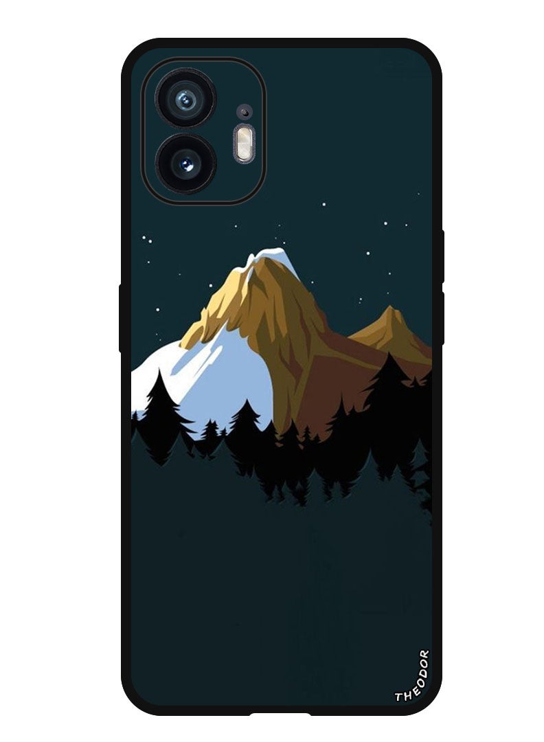 Theodor Protective Case Anti Scratch Shock Proof Bumper Cover For Nothing Phone (2) Mountains - Image 1