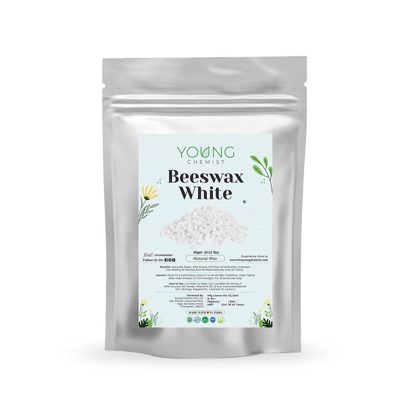 YOUNG CHEMIST Natural Unrefined Raw White Beeswax for Candle Making, Home and Kitchen Project Use and Body Care 250 GM - Image 3