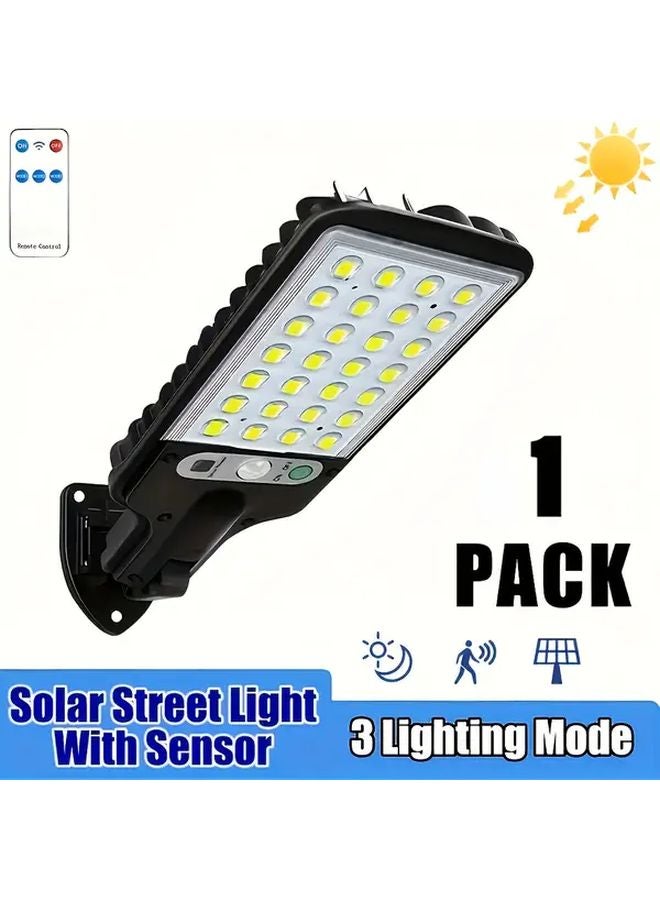 1pc Smart Solar Light Outdoor Motion Sensor Remote Control 3 Modes For Garden Garage - Image 1