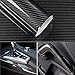 Arespark 6D Black Carbon Fiber Vinyl Wrap Gloss Black Self Adhesive Car Vinyl Film Roll with Air Release Technology Auto Accessories DIY Interior Exterior Stickers 1x10ft - Image 2