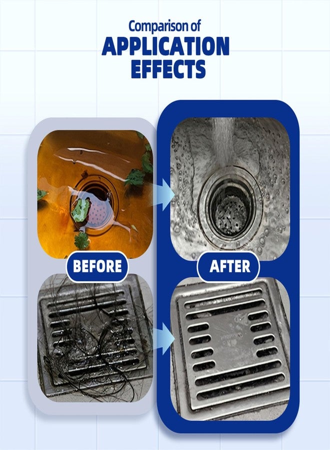 Liapu Drain Clog Remover, Pipeline Dredging Agent, Powerful Quick Cleaning Drain Toilet Cleaner Tool, Unclog Toilet Clog And Kitchen Sink Pipe Unblocker Powder - Image 5