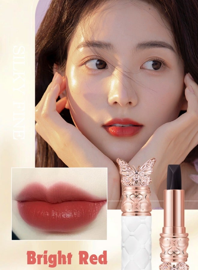 اوكيل مجموعة أحمر شفاه بثلاثة ألوان، يدوم طويلاً، غير لاصق، مقاوم للماء، أحمر لامع، برتقالي لامع، أحمر وردي - Image 3