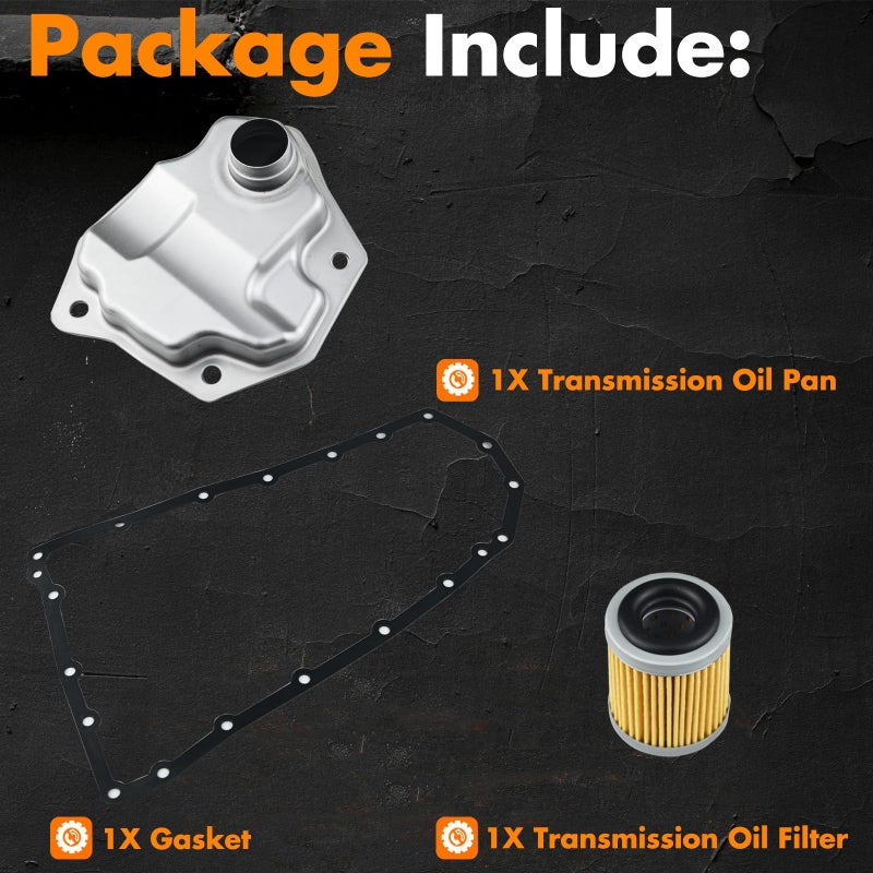 MEMOEO RE0F10A RE0F10B JF011E Transmission Filter Oil Pan Gasket Kit 05191890AA Compatible with Jeep Nissan Dodge Mitsubishi Compass Patriot Rogue Sentra Lancer Outlander Caliber - Image 2