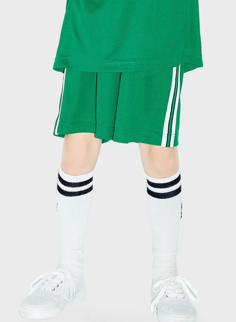 Little MO & CO Kids Side Stripe Shorts