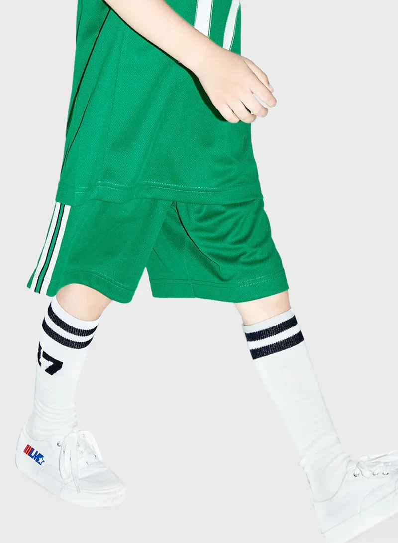 Little MO & CO Kids Side Stripe Shorts