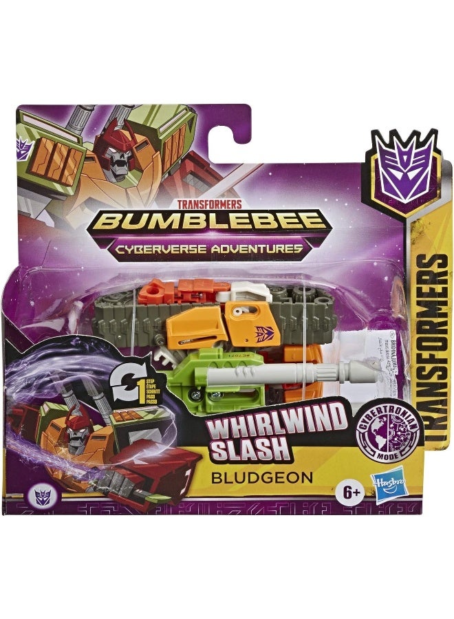 TRANSFORMERS Bumblebee Cyberverse Adventures Action Attackers: 1-Step Bludgeon Action Figure, Whirlwind Slash Action Attack Move, 10.5-cm - Image 4