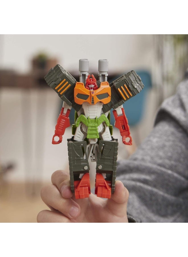 TRANSFORMERS Bumblebee Cyberverse Adventures Action Attackers: 1-Step Bludgeon Action Figure, Whirlwind Slash Action Attack Move, 10.5-cm - Image 1