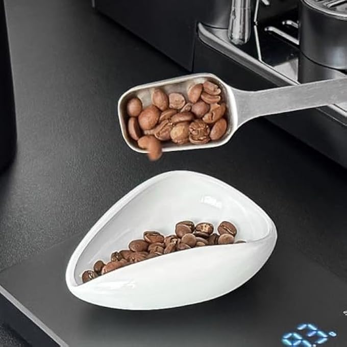 ريحني قطعة واحدة كوب جرعة حبوب القهوة ملعقة شاي خزفية ملعقة جرعة صينية حبوب القهوة لمطعم فندق بيت شاي الوزن باستخدام زجاجة الرش - Image 4