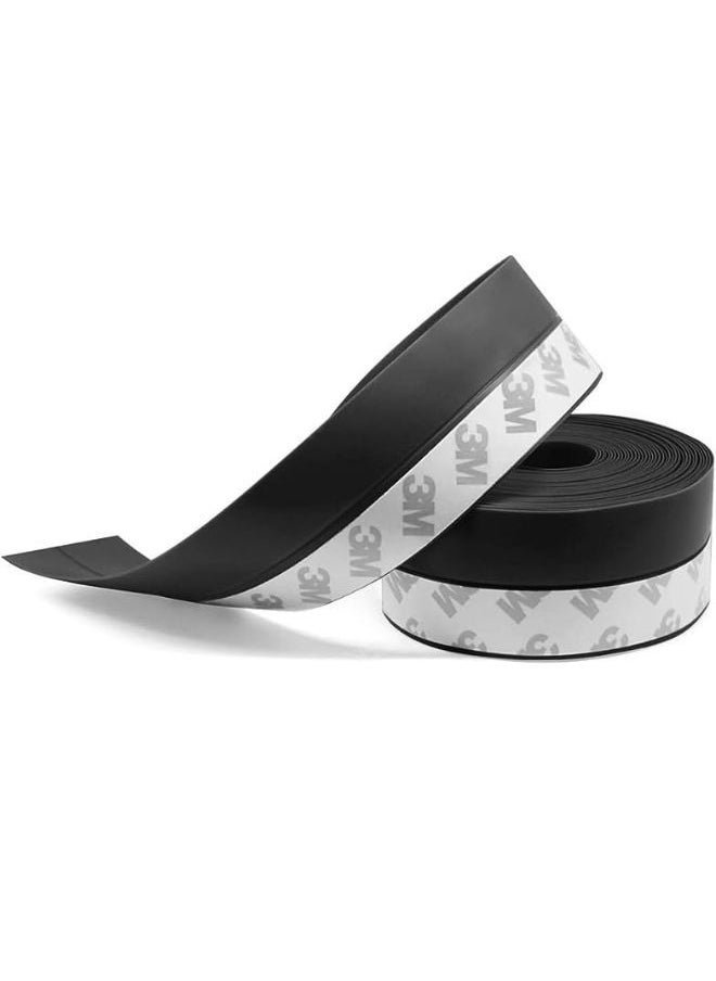 TEGRILO - Weather Stripping Door Seal Silicone Door Bottom Seal Soundproof Weather Stripping Anti-Collision Adhesive Solid Seal Strip for Doors and Windows Gaps - Image 1