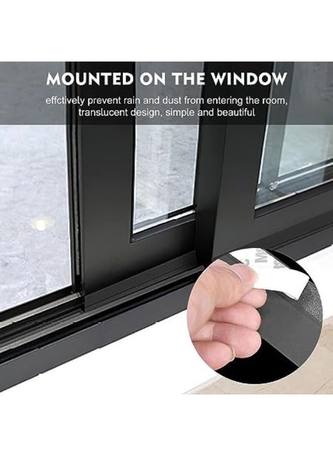 TEGRILO - Weather Stripping Door Seal Silicone Door Bottom Seal Soundproof Weather Stripping Anti-Collision Adhesive Solid Seal Strip for Doors and Windows Gaps - Image 1