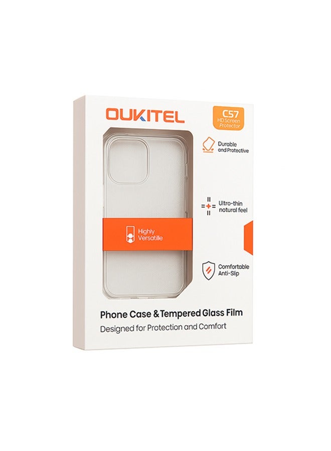 C57 Pro (2-Pack) Screen Protector 6.52 Inch HD and Transparent Protective Cover