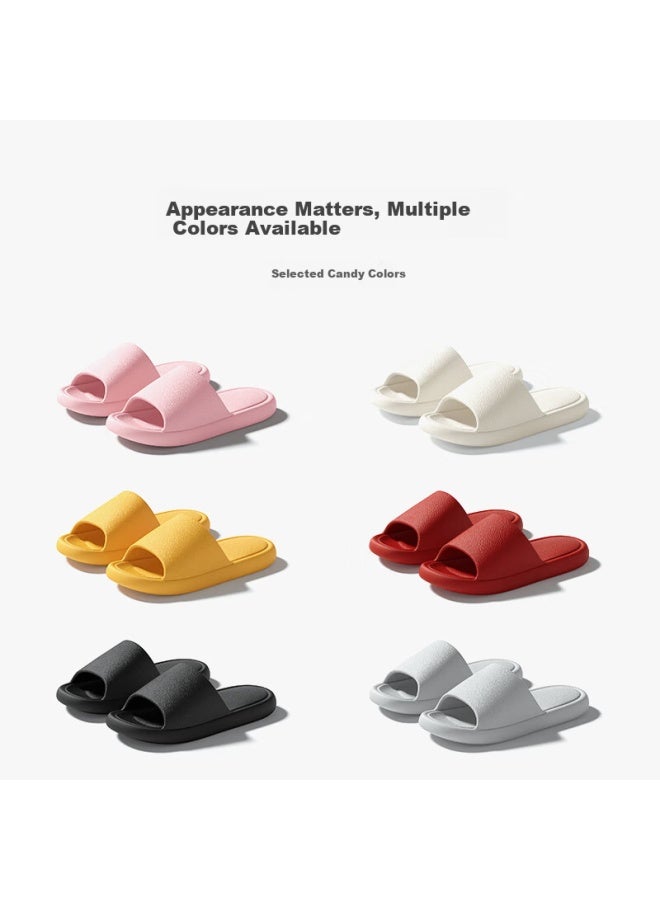Lurad Minimalist Home Slippers Women Indoor Eva Household Cool Slippers Men Pink 35-36 - Image 5