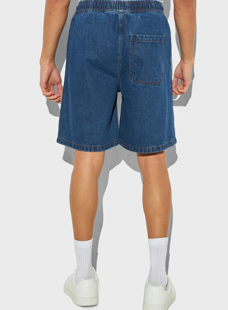 Lee Cooper Essential Denim Drawstring Shorts