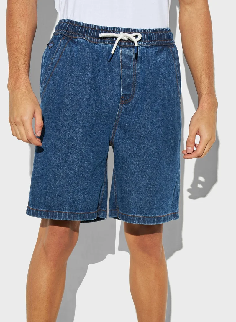 Lee Cooper Essential Denim Drawstring Shorts
