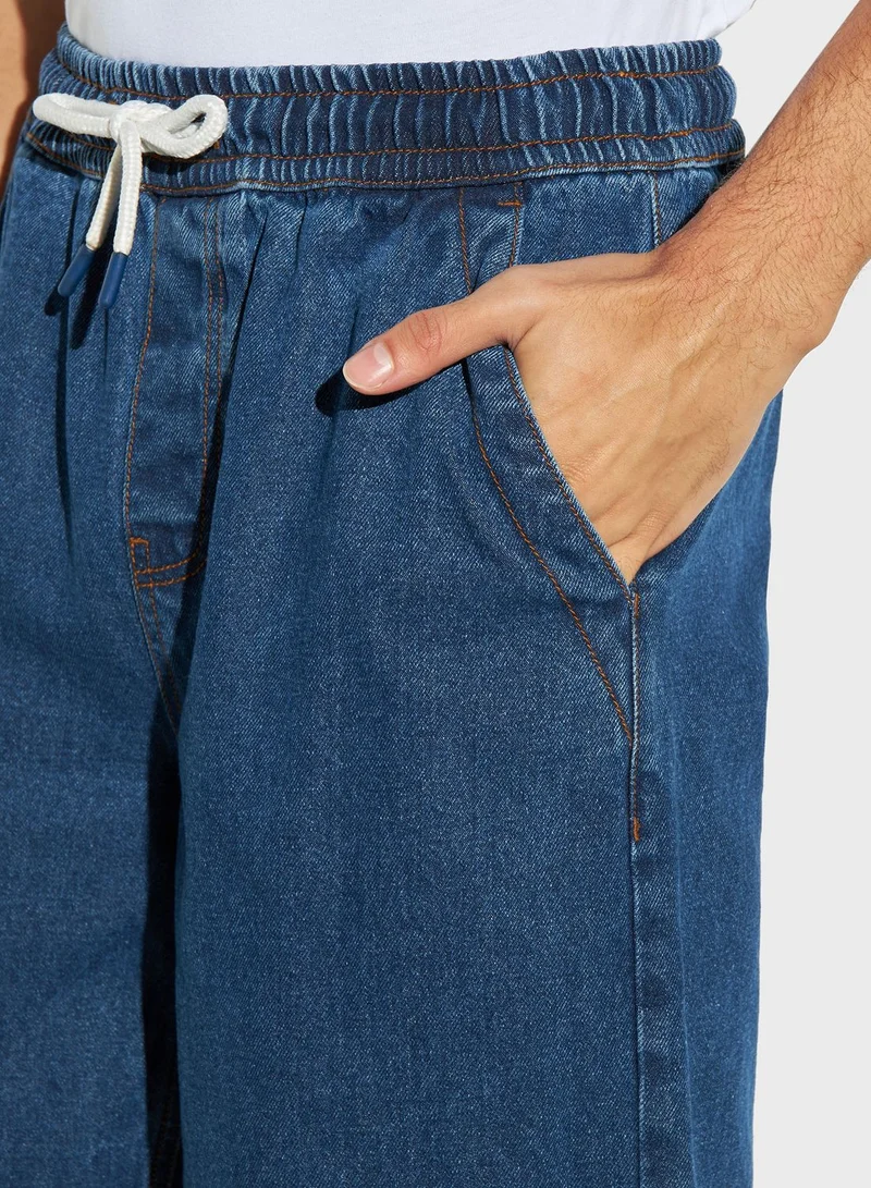 Lee Cooper Essential Denim Drawstring Shorts