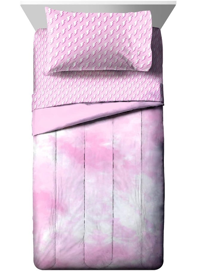 Jay Franco - Jay Franco We Wear Cute Vibes 5 Piece Twin Size Bed Set - Includes Comforter & Sheet Set - Super Soft Kids Bedding Fade Resistant Microfiber - Image 1
