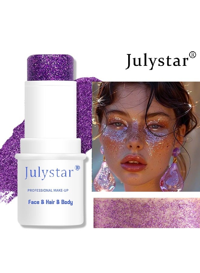 چولي ستار بريق ستيك ، لامع وطويل الأمد ، ظلال عيون للشعر ، بريق الجسم ، حفلة موسيقية مغني ، مهرجان هذيان موسيقى ، مكياج بريق ستيك وجل بريق للوجه للنساء والرجال # 08 - Image 1