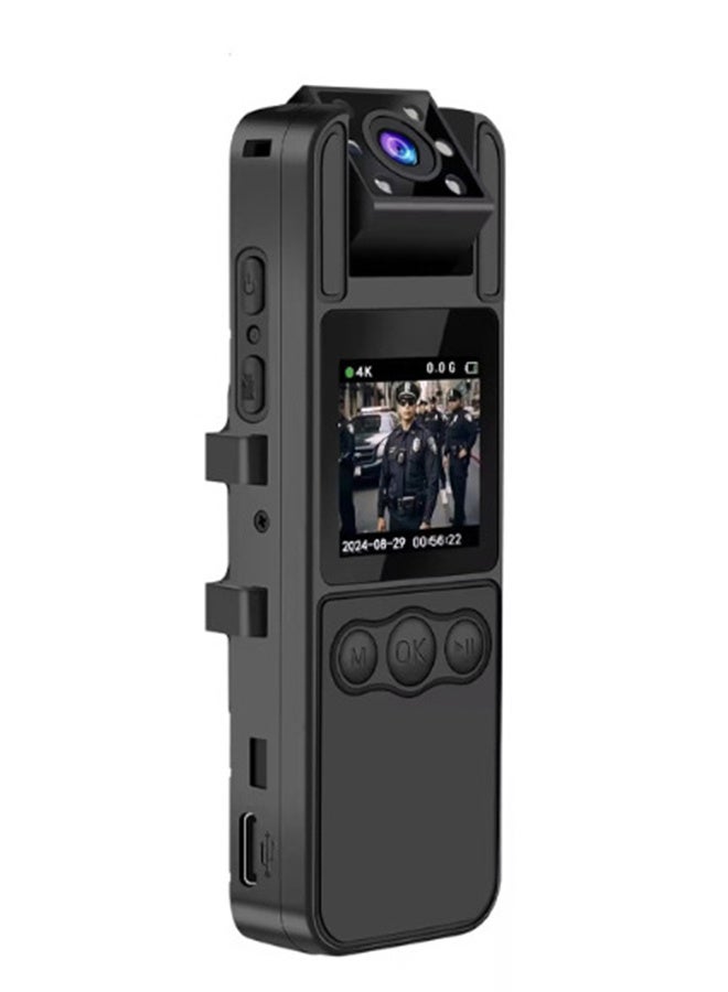 Back Clip Body Cam, included 128GB Card, Body Camera with Rotate Lens, 6-hour Battery Life, Night Vision, 180° Clip, Bodycams with Bike Mount and Lanyard for Walking, Cycling, and Outdoor Adventures  - Image 4
