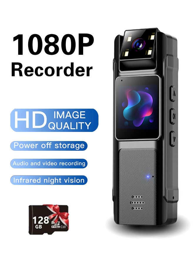 Mini Body Camera with WiFi, 1080P 130° Wide Angle, Cordless & Rechargeable, Chest Mount，Sports DV Camcorders, with 128G Card - Image 1