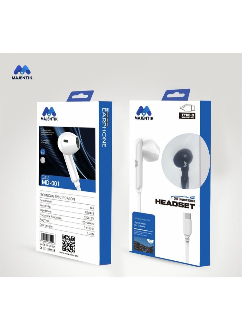 ماجنتيك سماعة أذن داخلية من نوع Type-C ماجنتيك MD-001 - Image 1