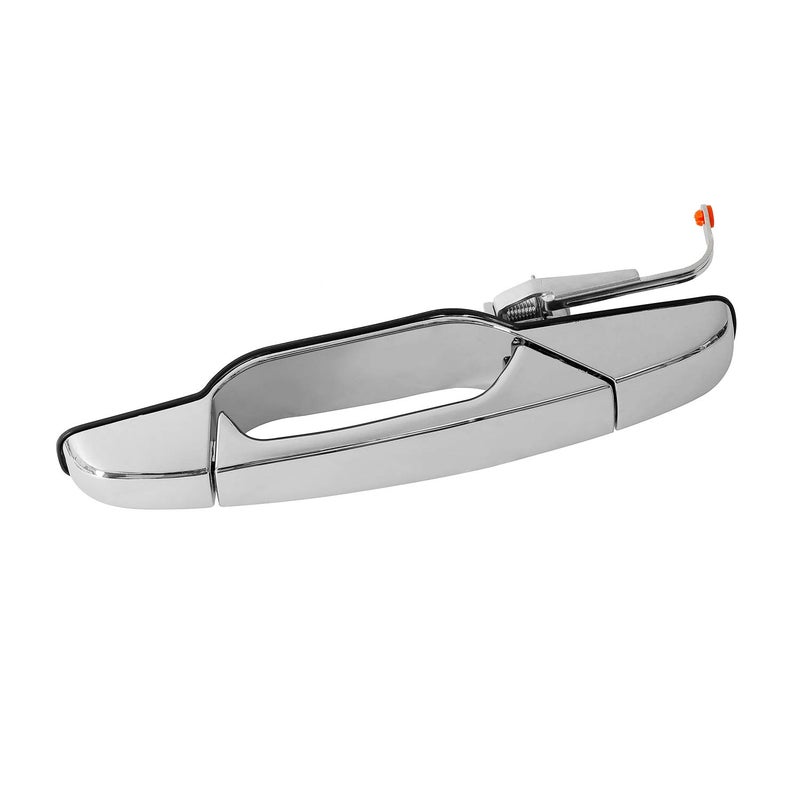 مقبض باب خارجي كروم خلفي يسار للجانب السائق | لسيارات شيفروليه سيلفرادو 2007-2013، سوبربان، تاهو، أفالانش، جي إم سي سييرا، يوكون، كاديلاك إسكاليد | بديل# 22738725، 15915659، 25960521، 80105
