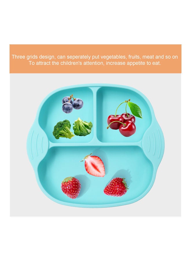 NIBEMINENT Silicone Plates For Toddlers Divided Pink 18x5x16.5cm - Image 4