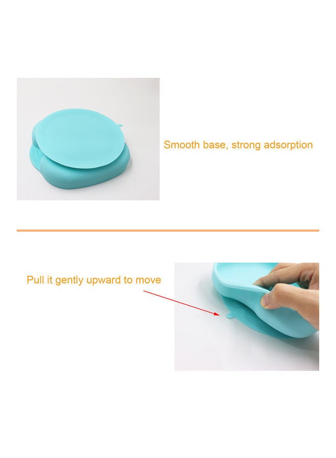 NIBEMINENT Silicone Plates For Toddlers Divided Pink 18x5x16.5cm - Image 3