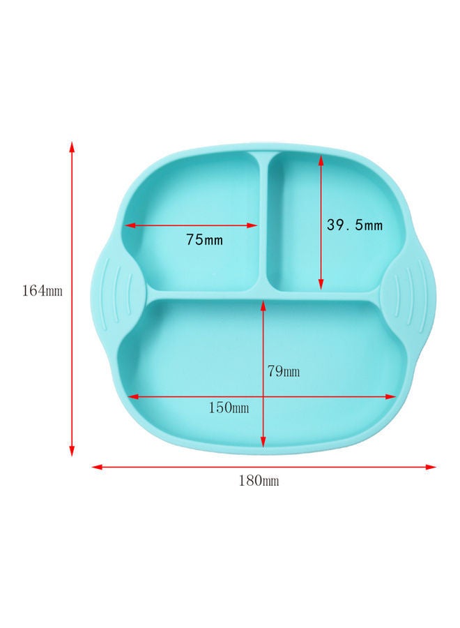 NIBEMINENT Silicone Plates For Toddlers Divided Pink 18x5x16.5cm - Image 5