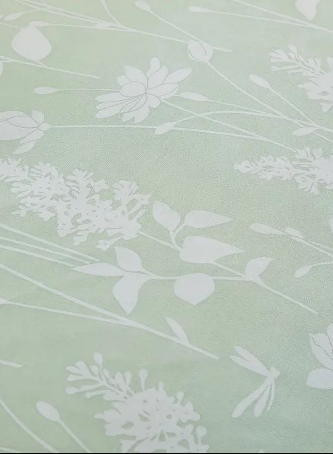 LUNA Home King size 6 piece duvet cover set green floral bedding set.  - Image 4
