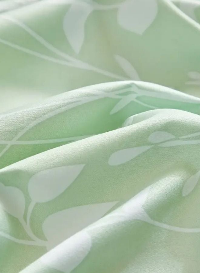 LUNA Home King size 6 piece duvet cover set green floral bedding set.  - Image 3