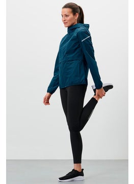Tchibo Women Sportswear Fit Hooded Running Jacket, Navy  - Image 1