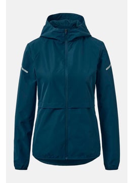 Tchibo Women Sportswear Fit Hooded Running Jacket, Navy  - Image 2