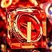 ORIFANTOU Magic Golden Ring DND Dice Set Sharp Edge Red Gaze Eye Resin Dice with Box for use with RPG DD Tabletop Games Lord D and D Polyhedral Dice Set - Image 2