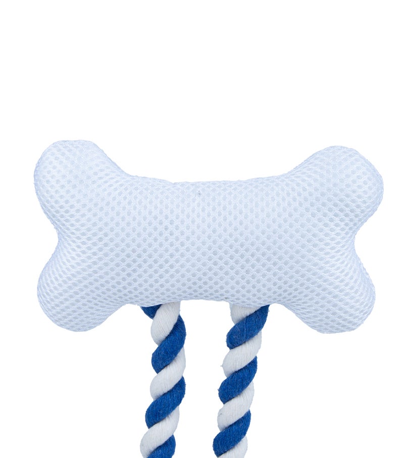 Daiso Plush Bone Shaped Toy with Rope for Dogs – Durable Chew & Tug Toy for Puppies & Small Dogs – Interactive Pet Toy for Teething, Training & Fetch Play – Soft Squeaky Dog Toy for Indoor & Outdoor Use - Image 4