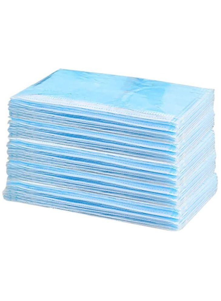 Dada DADA Individually Packaged 3 Layer Disposable Protective Face Mask, Premium Quality Face Mask with Elastic Ear Loop. Specially Designed for Adults (50pcs Individually Wrapped/ box) (Standard Blue)  - Image 3