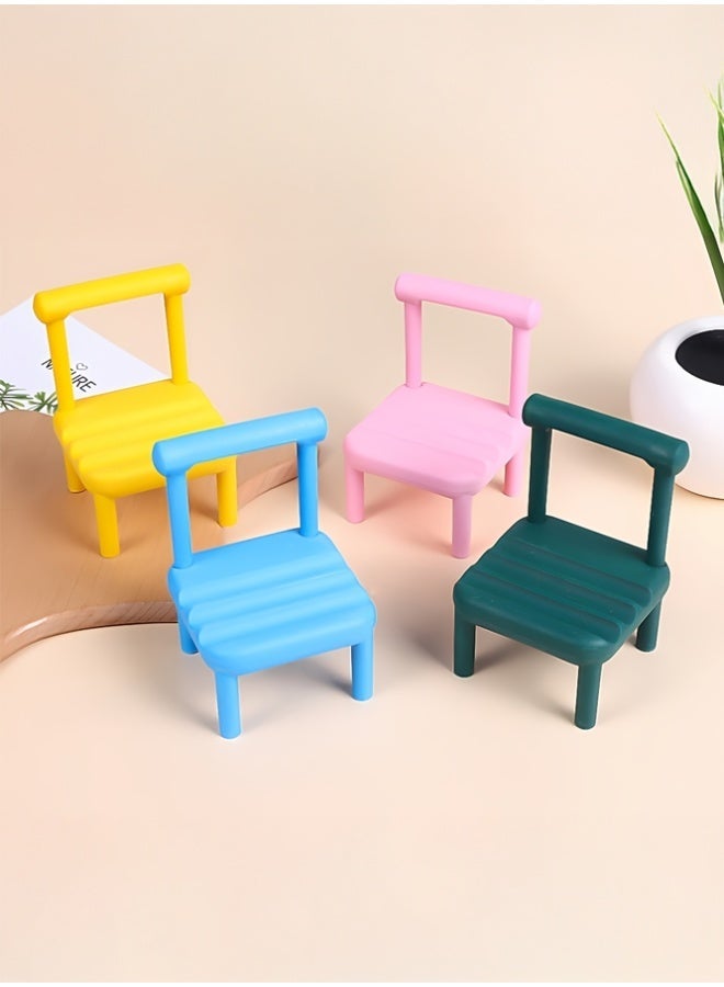 Crazy Boss Mini Chair Cell Phone Stand – Cute Adjustable Desktop Mobile Holder – Aesthetic Pink Smartphone & Tablet Dock for Office, Desk & Bedside Decor - Image 5