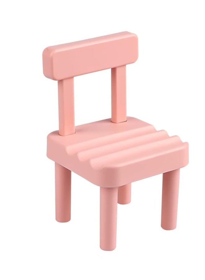 Crazy Boss Mini Chair Cell Phone Stand – Cute Adjustable Desktop Mobile Holder – Aesthetic Pink Smartphone & Tablet Dock for Office, Desk & Bedside Decor - Image 1