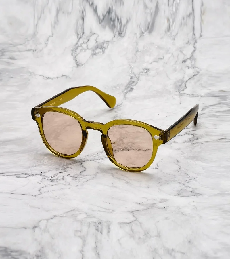 Explicit Poets Explicit Poets Unisex JOHNNY COLORED Olive - Light Brown Stylish Sunglasses, 2EP60