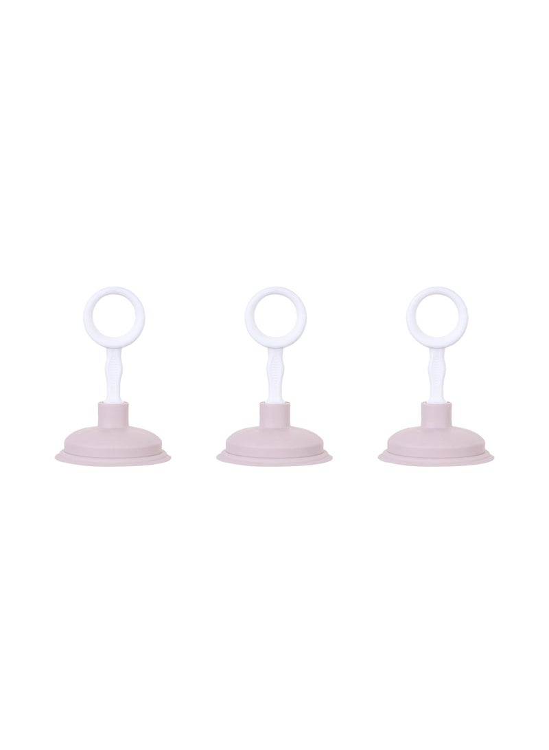 SYOSI Mini Hand Drain Sink Plunger, Small Force Pump Helper Unclogger Tool Clog Remover for Bathrooms, Kitchens, Sinks, Baths, and Showers (Pink, 4.13×6.5Inch)  - Image 1