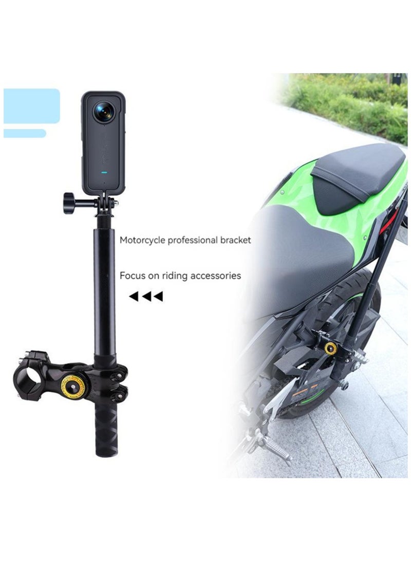 Motorcycle Bicycle Mount Camera Holder Handlebar Bracket Stand Invisible Monopod For Insta360 One X2/x3 Selfie Stick Accessories - Image 2