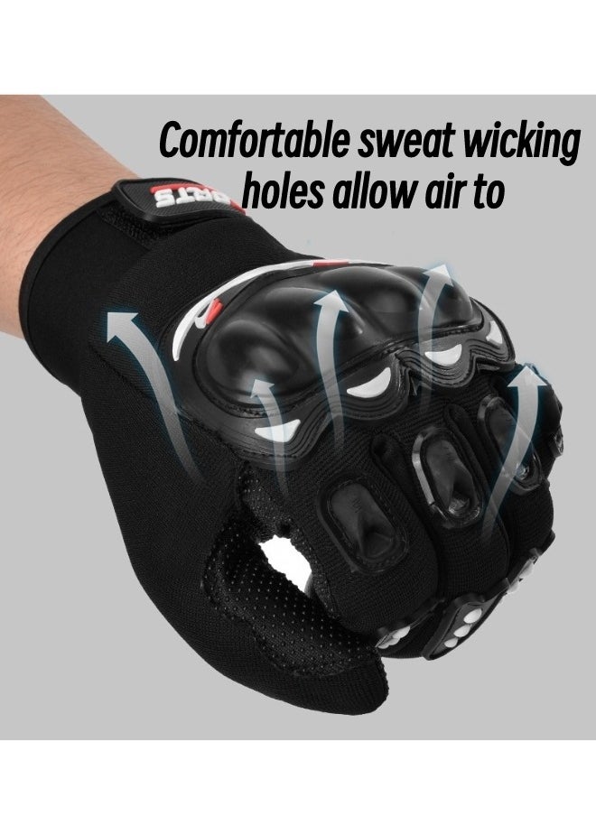 Sports - 2-Piece Half Finger Protective Gloves Motorcycle Anti-Slip Racing Gloves Touch Screen for BMX ATV MTB Riding Motorcycle Racing Cycling Road Racing Bicycle Climbing Cross Country Hiking Outdoor Sports - Image 1