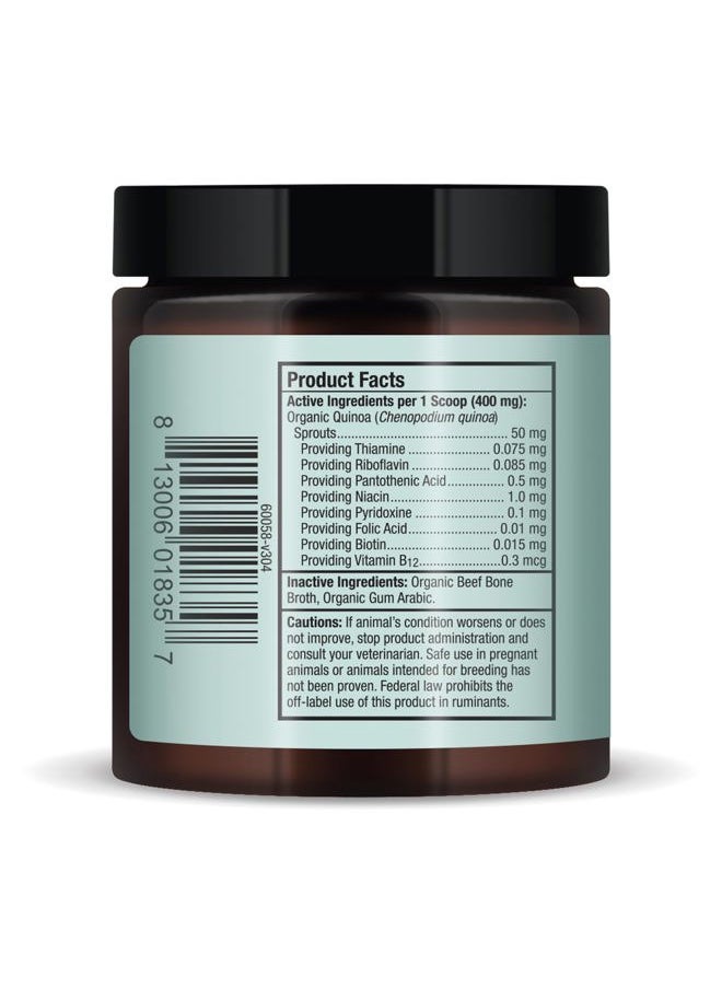 Dr. Mercola Bark & Whiskers Organic Vitamin B Complex, 0.85 Oz. (24 g), 60 Scoops, Supports A Healthy Nervous System & Endurance, Veterinarian Formulated, Non-GMO, Certified USDA Organic, Dr. Mercola  - Image 3