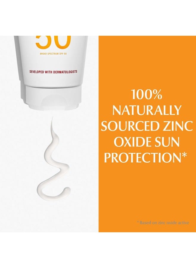 Eucerin Sun Sensitive Mineral Sunscreen Lotion SPF 50 with Zinc Oxide Protection, Hypoallergenic Sunscreen for Sensitive Skin, Oxybenzone and Octinoxate Free, 4 Fl Oz Tube - Image 4