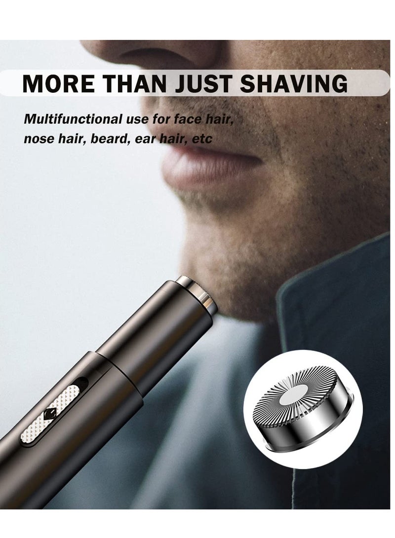 Excefore Nose Hair Trimmer for Men and Women Rechargeable, Nose and Ear Trimmer, Eyebrow Remover Electric for Women, Ladies Nose Hair Remover, Travel Nose Trimmer(Black) - Image 3