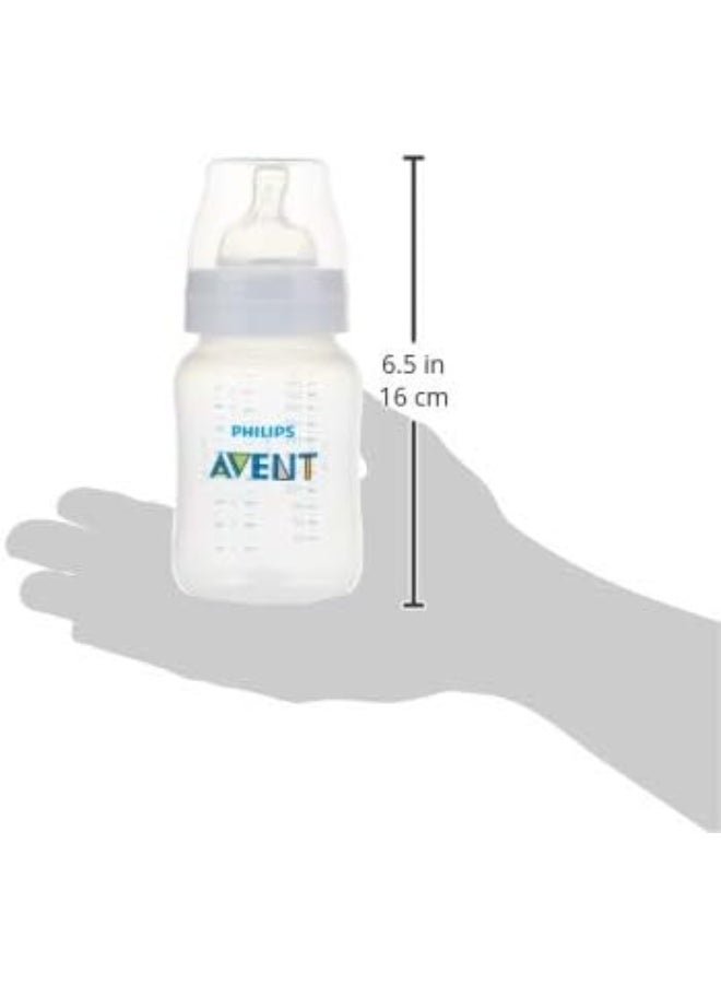 Avent Anti-Colic Baby Bottle – 260ml, 1 Month+ – White, Pack of 2 – High-Quality, Easy to Use, Comfortable and Safe - Image 2