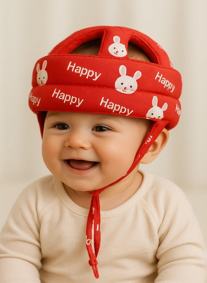 S-SQUARE Baby Helmet for Crawling Baby Head Protector - Head Protection for Infant tolder Baby Walking and Soft Cushion Safety Headguard + Baby Silicon Fruit Feeder (Red) - Image 2