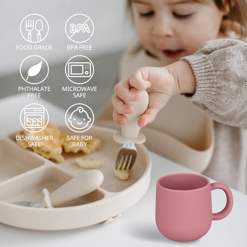 Mintlyfe Pack of 2 Silicone Drinking Mug Cup for Toddler Kids and Children (Color 4) - Image 4