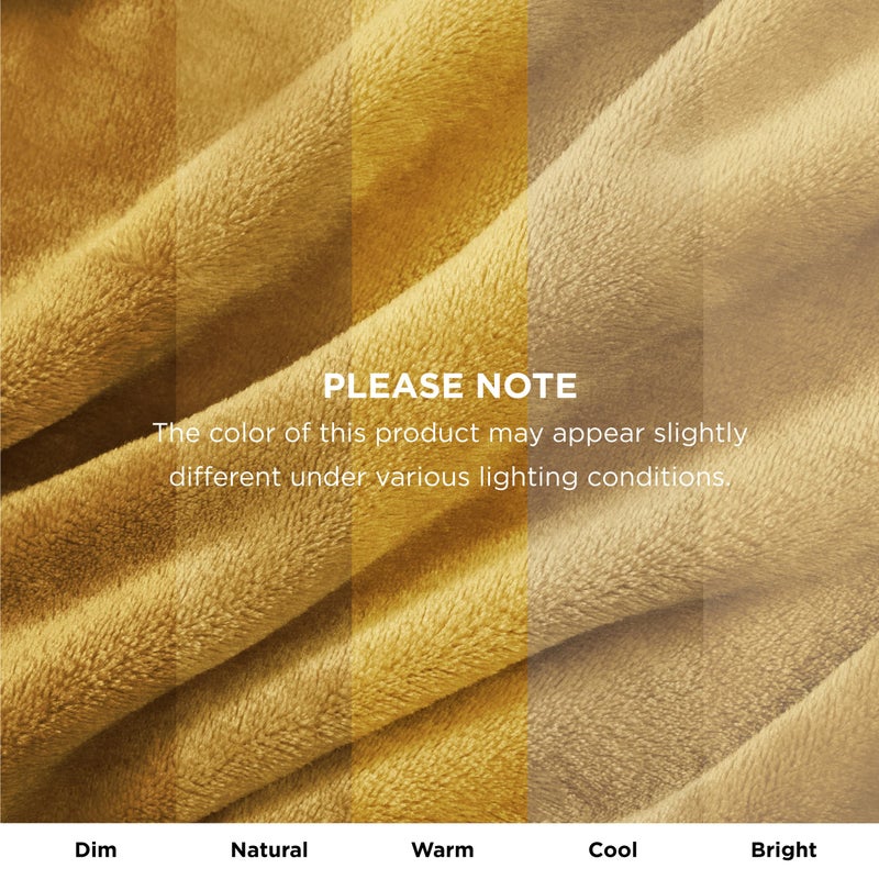 Bedsure GentleSoft Fleece Blankets King Size Gold Yellow - Bed Blanket Soft Lightweight Plush Cozy Fuzzy Luxury Microfiber, 108x90 inches - Image 3