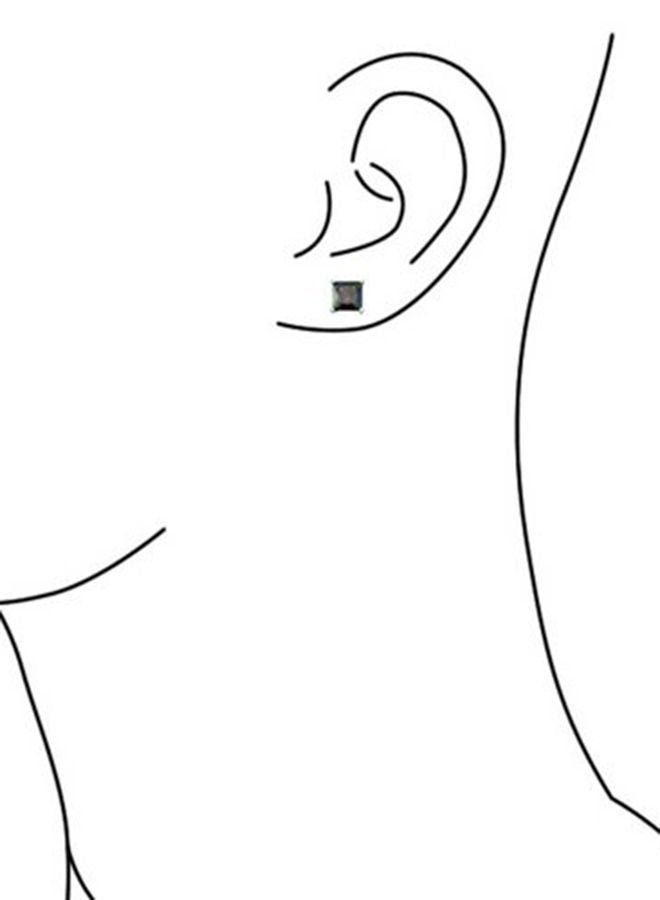 NIBEMINENT 925 Sterling Silver Rainbow Topaz Stud Earrings - Image 2