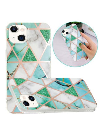 For iPhone 13 Electroplating TPU Protective Case(Green White Rhombus) - pzsku/Z893176B426D1B01B49F8Z/45/_/1724758180/78c078aa-f357-43d7-ba0f-bf07cbb4bc67